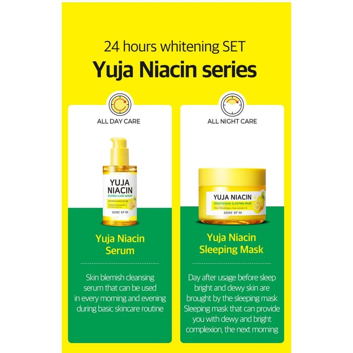 SOMEBYMI Yuja Niacin Sleeping Mask & Serum Bundle MakeUp World Pakistan
