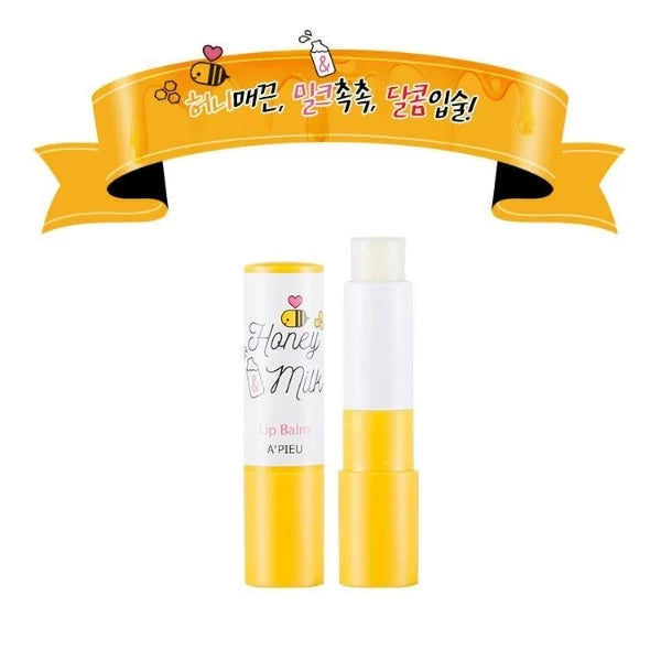 A'PIEU - Honey & Milk Lip Balm