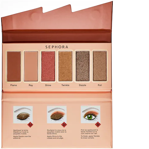 SEPHORA COLLECTION Flash Sequins Eyeshadow Palette 01 Peach Gold - MakeUp World Pakistan