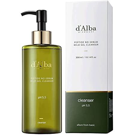 D'ALBA PIEDMONT Peptide No-Sebum Mild Gel Cleanser - MakeUp World Pakistan