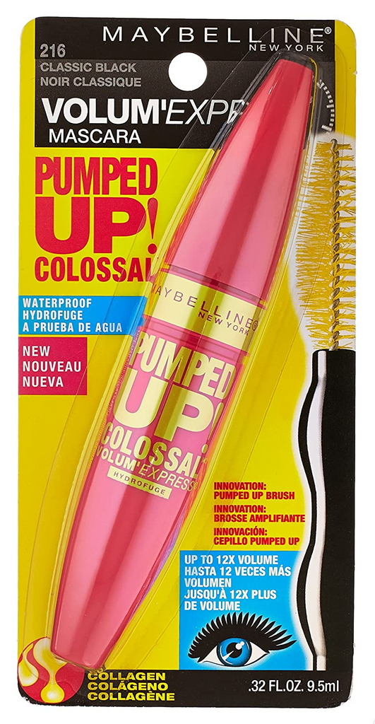 Maybelline - Volum Express PUMPED UP! Colossal 12x volume (216 Classic Black)