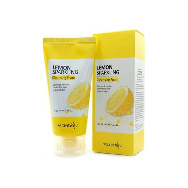 SECRET KEY Lemon Sparkling Cleansing Foam 120g - MakeUp World Pakistan