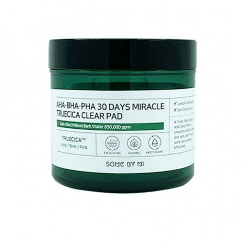 SOME BY MI AHA, BHA, PHA 30 Days Miracle Truecica Clear Pad