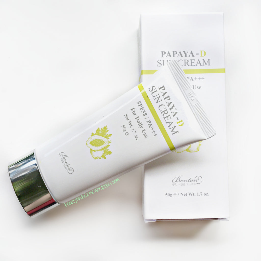 BENTON Papaya-D Sun Cream SPF38 / PA+++ 50g - MakeUp World Pakistan