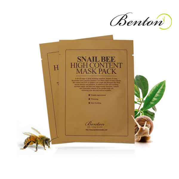 BENTON Snail Bee High Content Mask - MakeUp World Pakistan