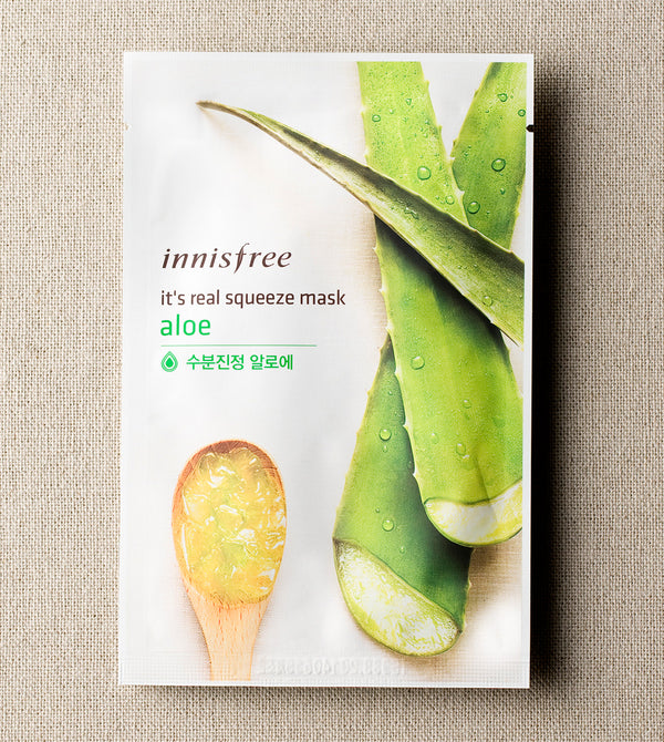 INNISFREE It's real squeeze mask - Aloe - MakeUp World Pakistan