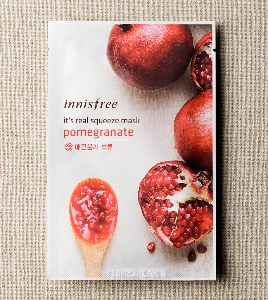 INNISFREE It's real squeeze mask - Pomegranate - MakeUp World Pakistan