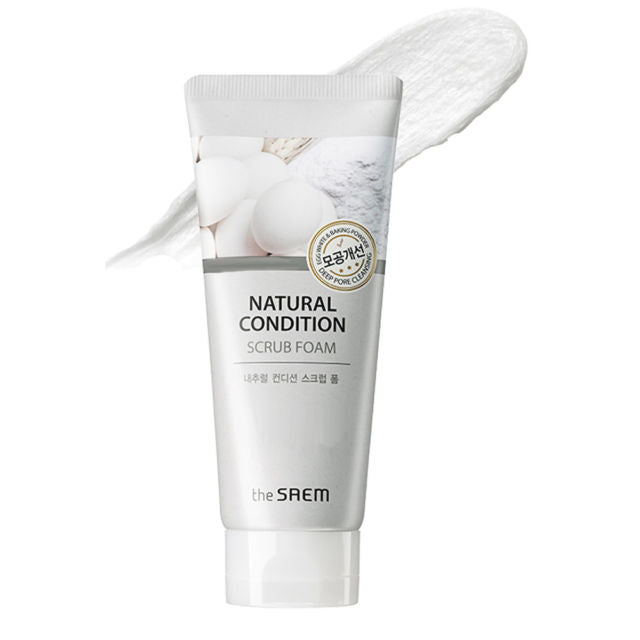 the SAEM Natural Condition Scrub Foam (Deep Pore Cleansing) 150ml - MakeUp World Pakistan